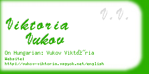 viktoria vukov business card